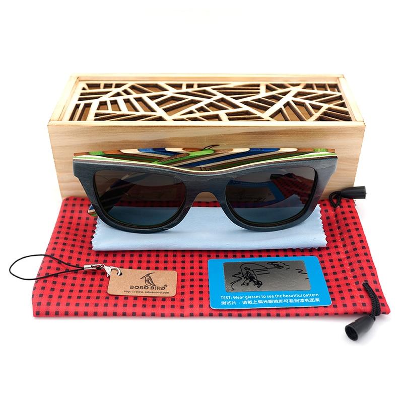 BOBO BIRD Polarised Stripped Sunglasses - bamboostylez