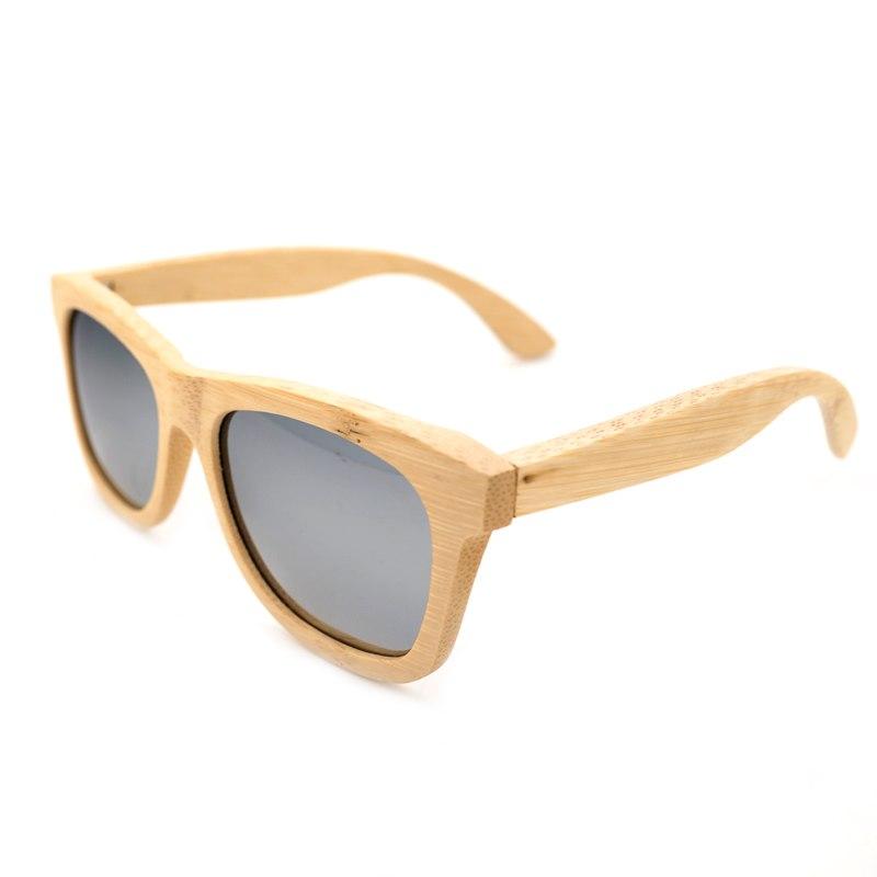 BOBO BIRD 100% Natural Bamboo Wood Polarised Mirror Sunglasses - bamboostylez