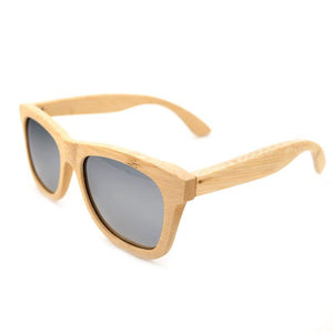 BOBO BIRD 100% Natural Bamboo Wood Polarised Mirror Sunglasses - bamboostylez