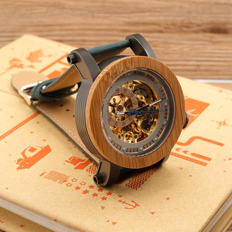 BOBO BIRD Luxury Skeleton Bamboo Watch - bamboostylez
