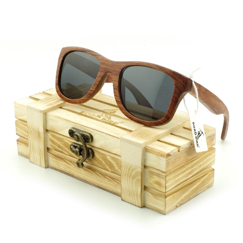 BOBO BIRD Unisex Zebra Stripe 100% Handmade Wood Polarised Sunglasses - bamboostylez