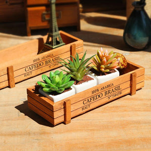 Antique Wooden Cosmetics Organiser Storage Box - bamboostylez