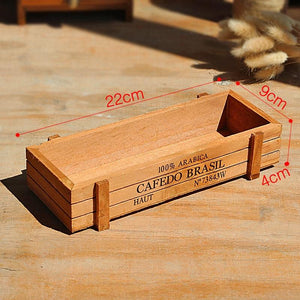 Antique Wooden Cosmetics Organiser Storage Box - bamboostylez