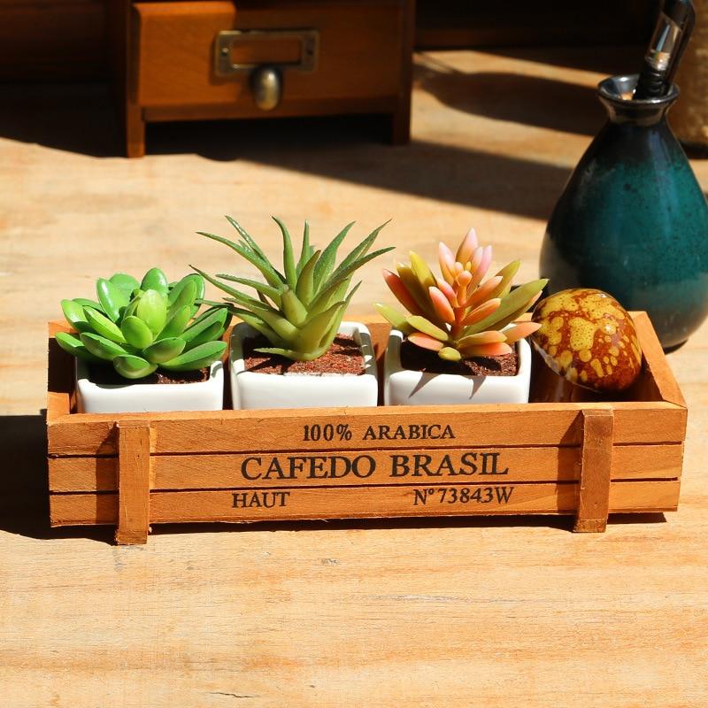 Antique Wooden Cosmetics Organiser Storage Box - bamboostylez