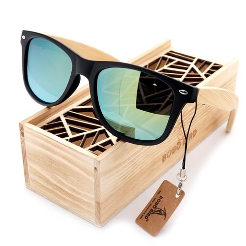 BOBO BIRD Unisex Polarised Bamboo Sunglasses - bamboostylez