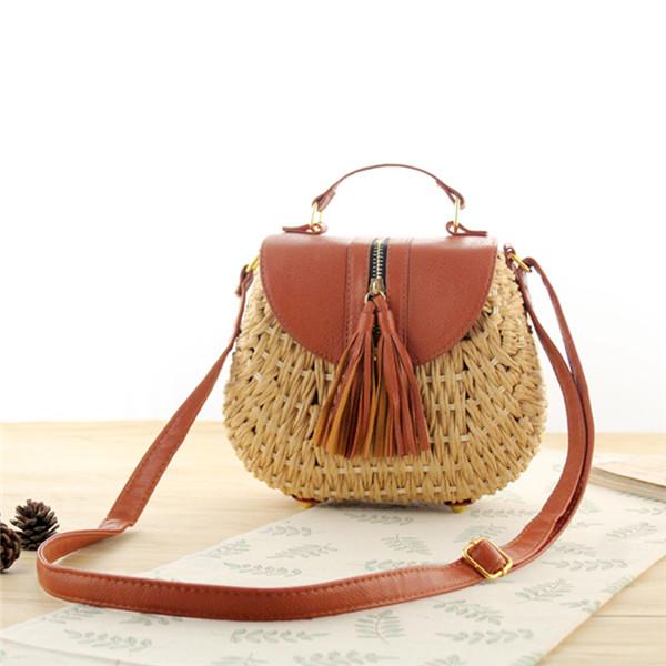 Woven Knitting Bohemian Messenger Crossbody Shoulder Bag - bamboostylez