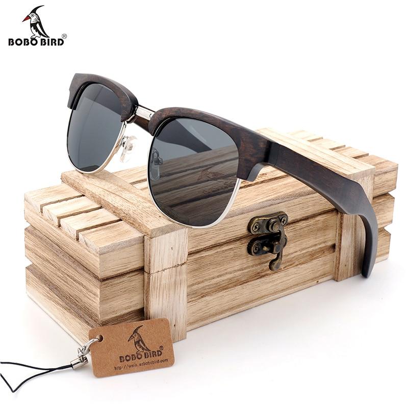 BOBO BIRD Unisex Half-Frame Cat Eye Sunglasses - bamboostylez