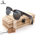 BOBO BIRD Unisex Half-Frame Cat Eye Sunglasses - bamboostylez