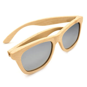 BOBO BIRD 100% Natural Bamboo Wood Polarised Mirror Sunglasses - bamboostylez
