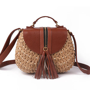 Woven Knitting Bohemian Messenger Crossbody Shoulder Bag - bamboostylez