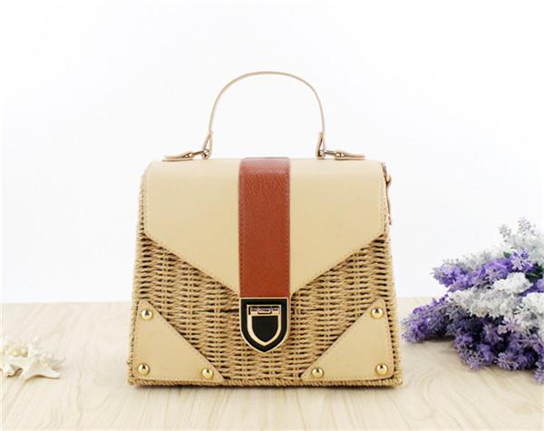 Women's Bohemian Straw Crossbody Handbag - bamboostylez