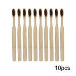 10 pcs Bamboo Toothbrush - bamboostylez