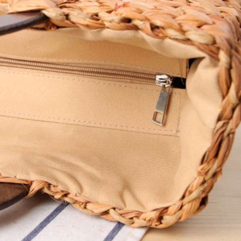 Vintage Bohemian Rattan Tote Handbag - bamboostylez