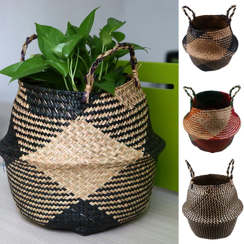 Foldable Handmade Storage Basket - bamboostylez