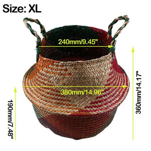 Foldable Handmade Storage Basket - bamboostylez
