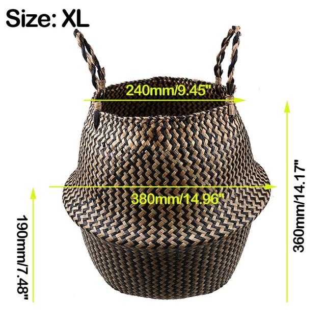 Foldable Handmade Storage Basket - bamboostylez