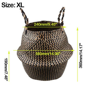 Foldable Handmade Storage Basket - bamboostylez