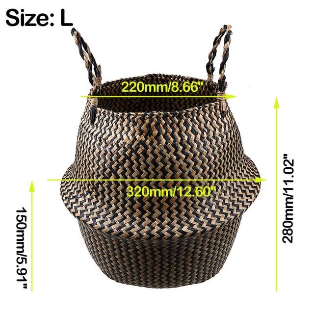 Foldable Handmade Storage Basket - bamboostylez