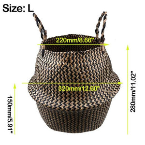 Foldable Handmade Storage Basket - bamboostylez