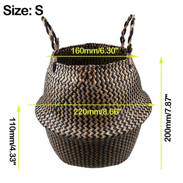 Foldable Handmade Storage Basket - bamboostylez