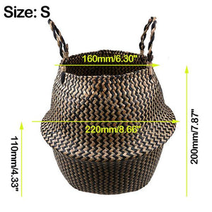Foldable Handmade Storage Basket - bamboostylez