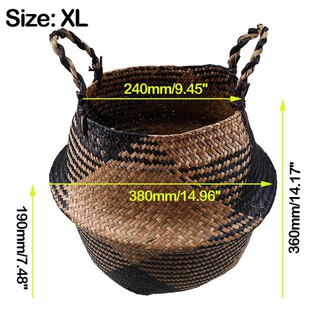 Foldable Handmade Storage Basket - bamboostylez