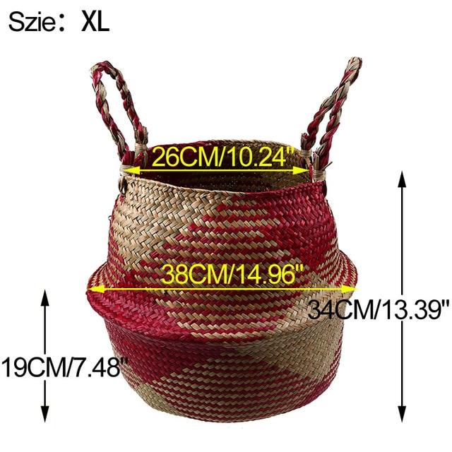 Foldable Handmade Storage Basket - bamboostylez