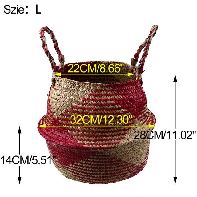 Foldable Handmade Storage Basket - bamboostylez
