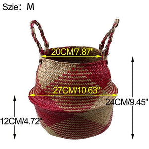Foldable Handmade Storage Basket - bamboostylez