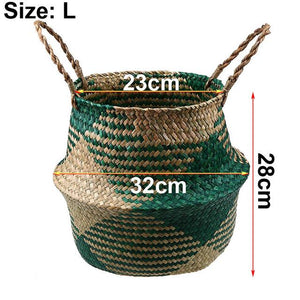 Foldable Handmade Storage Basket - bamboostylez