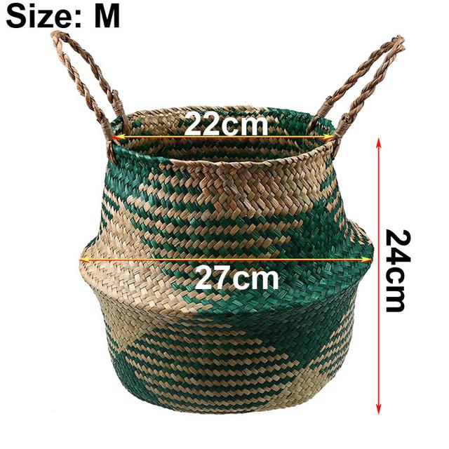 Foldable Handmade Storage Basket - bamboostylez