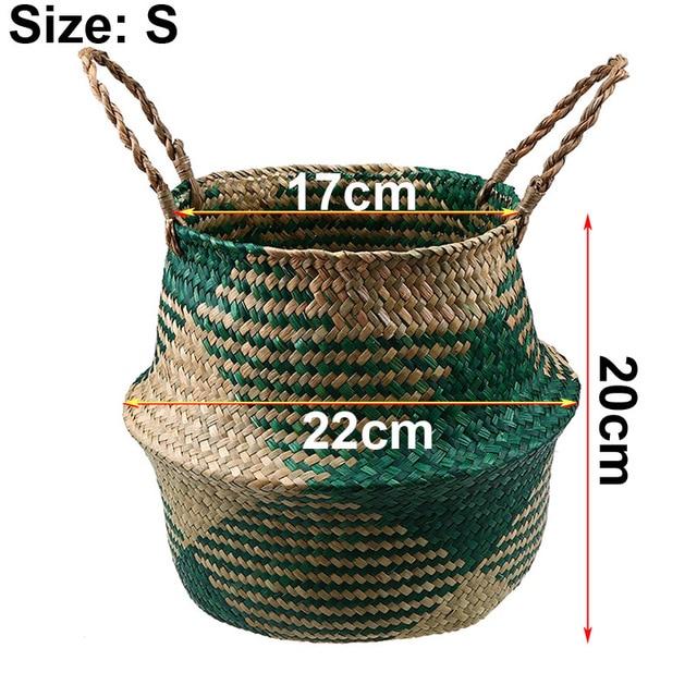 Foldable Handmade Storage Basket - bamboostylez