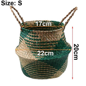 Foldable Handmade Storage Basket - bamboostylez