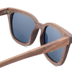 BOBO BIRD Unisex Black Walnut Wood Oversized Sunglasses - bamboostylez