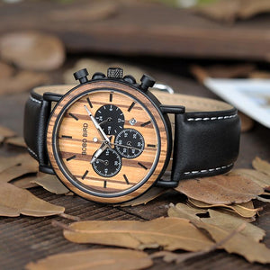 BOBO BIRD Bamboo Luxury Watch in Wood Gift Box - bamboostylez