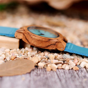 BOBO BIRD Turquoise Watch in Gift Box - bamboostylez