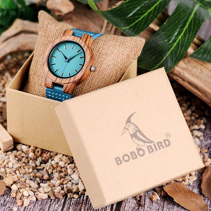 BOBO BIRD Turquoise Watch in Gift Box - bamboostylez