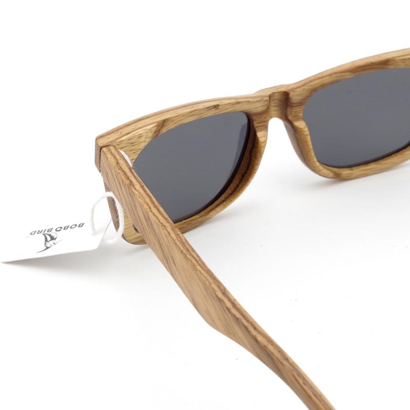 BOBO BIRD 100% Natural Bamboo Wood Polarised Mirror Sunglasses - bamboostylez