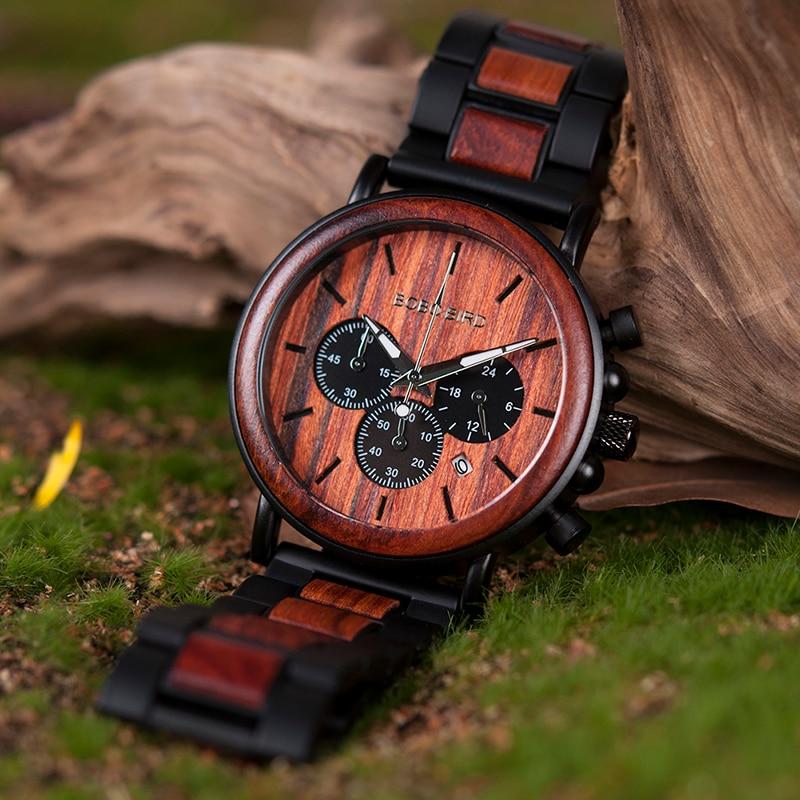 BOBO BIRD Bamboo Luxury Watch in Wood Gift Box - bamboostylez