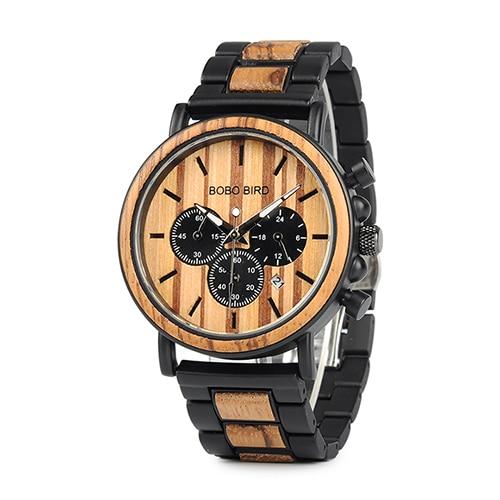 BOBO BIRD Bamboo Luxury Watch in Wood Gift Box - bamboostylez