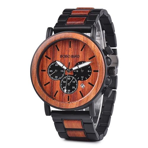 BOBO BIRD Bamboo Luxury Watch in Wood Gift Box - bamboostylez