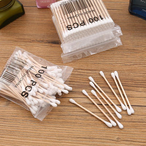 100 pcs Bamboo Cotton Buds - bamboostylez