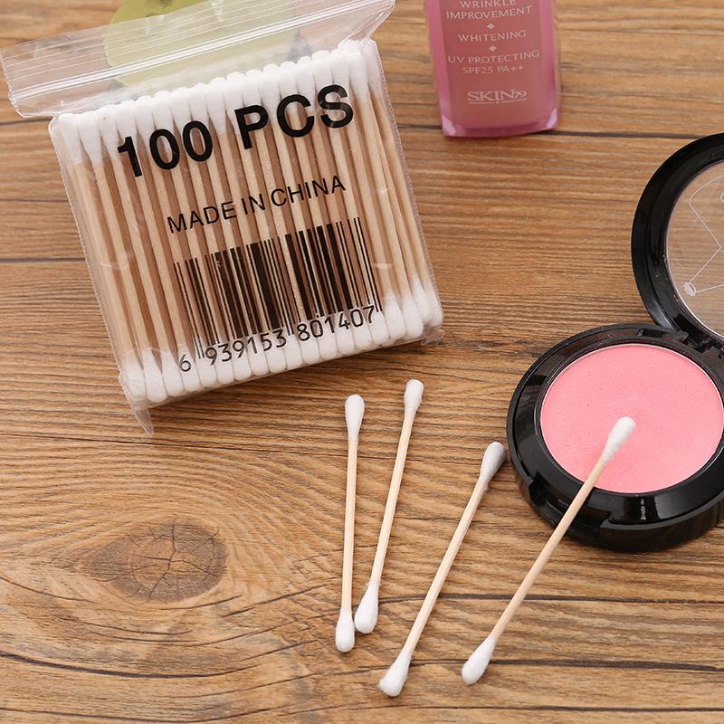 100 pcs Bamboo Cotton Buds - bamboostylez