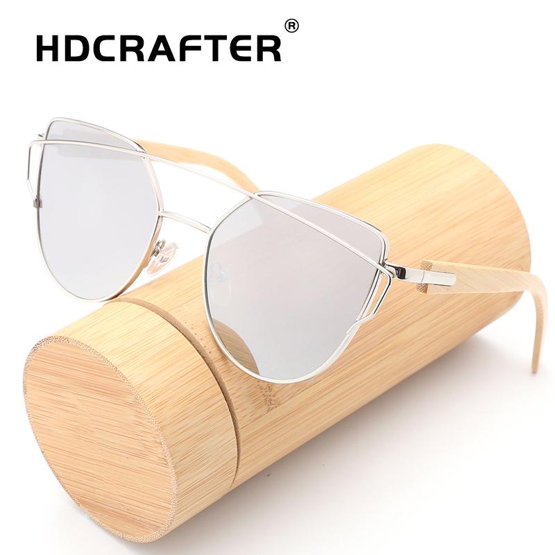 Women's Bamboo Mirror Sunglasses - bamboostylez