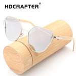 Women's Bamboo Mirror Sunglasses - bamboostylez