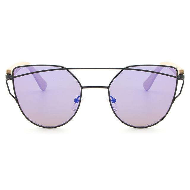 Women's Bamboo Mirror Sunglasses - bamboostylez