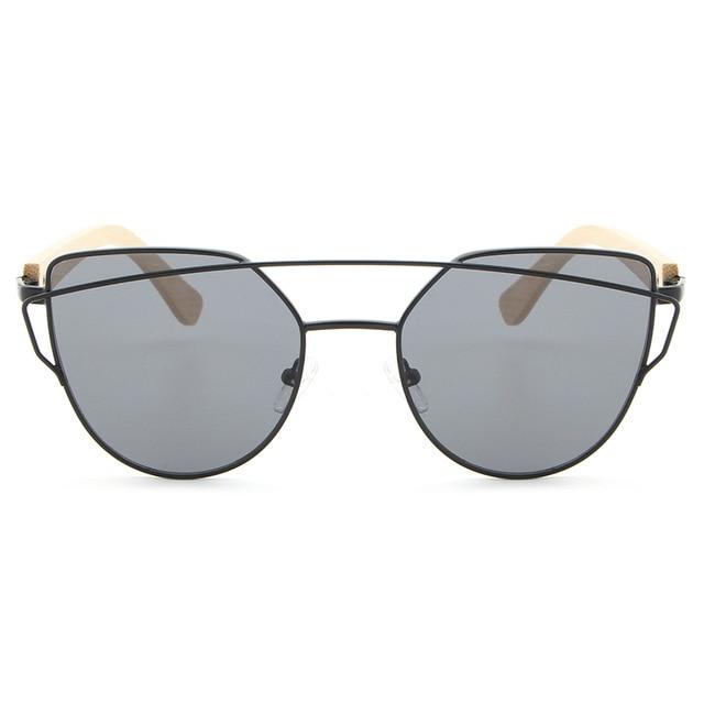 Women's Bamboo Mirror Sunglasses - bamboostylez