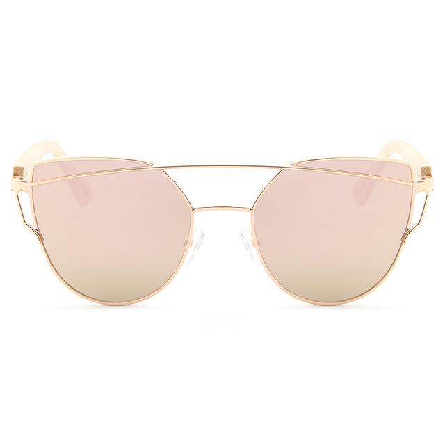 Women's Bamboo Mirror Sunglasses - bamboostylez