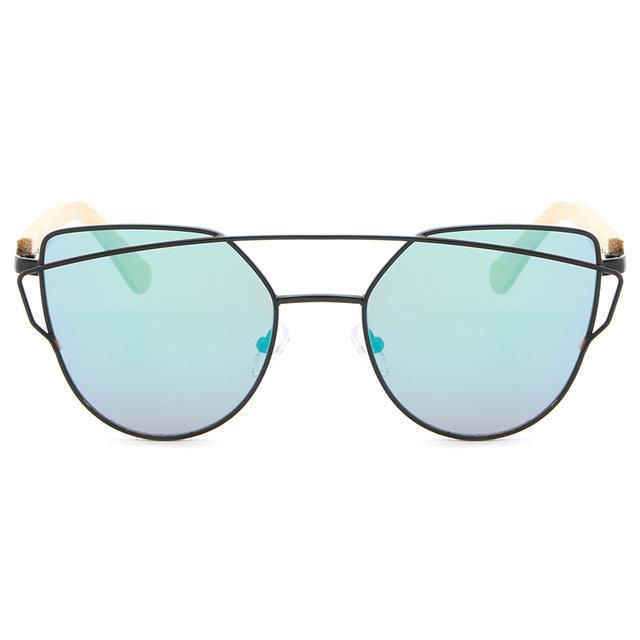 Women's Bamboo Mirror Sunglasses - bamboostylez