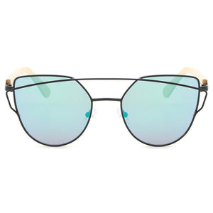 Women's Bamboo Mirror Sunglasses - bamboostylez